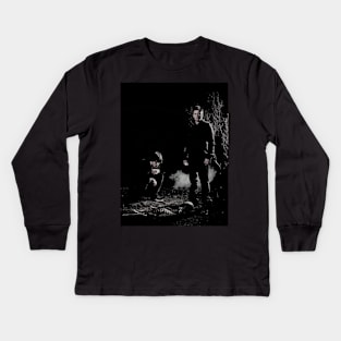 J2 S1 Promo Graveyard B&W Vintage Kids Long Sleeve T-Shirt